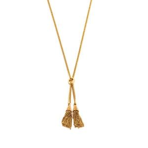 *NWT* Crew Gold Mini Tassel Adjustable Necklace